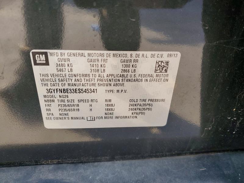 Aukcja sprzedaży 2014 Cadillac Srx, vin: 3GYFNBE33ES545341, numer aukcji: 68099676
