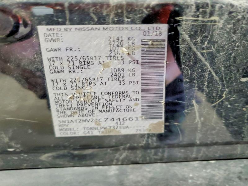 Aukcja sprzedaży 2018 Nissan Rogue, vin: 5N1AT2MV2JC744661, numer aukcji: 68558906
