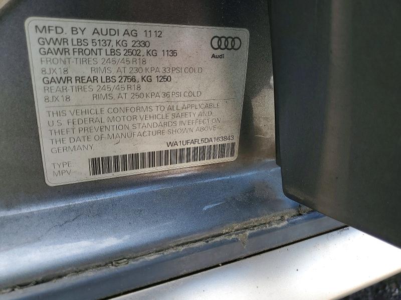 Aukcja sprzedaży 2013 Audi A4 Allroad, vin: WA1UFAFL5DA163843, numer aukcji: 67869676