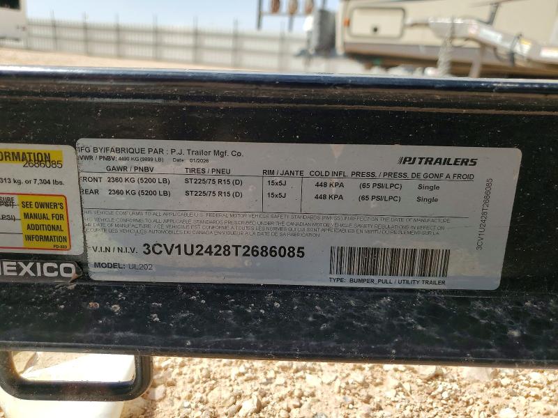 Продаж на аукціоні авто 2026 Pj Unknown, vin: 3CV1U2428T2686085, номер лоту: 68643206