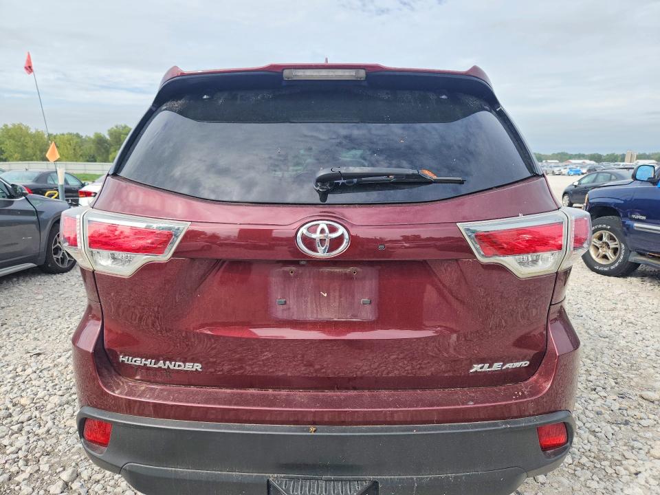 2015 Toyota Highlander მანქანა იყიდება აუქციონზე, vin: 5TDJKRFHXFS220770, აუქციონის ნომერი: 68838016