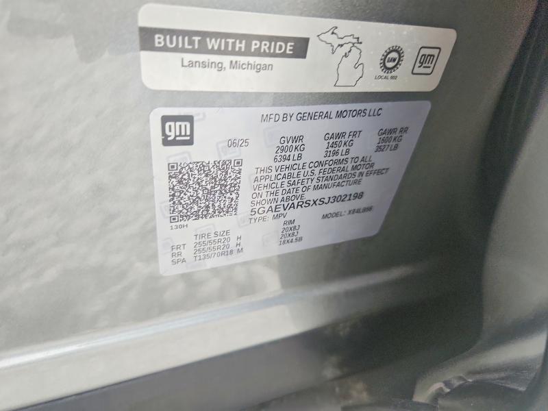 69097956 :رقم المزاد ، 5GAEVARSXSJ302198 vin ، 2025 Buick Enclave مزاد بيع