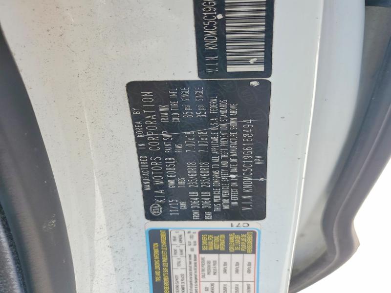 Продаж на аукціоні авто 2016 Kia Sedona, vin: KNDMC5C19G6168494, номер лоту: 67221766