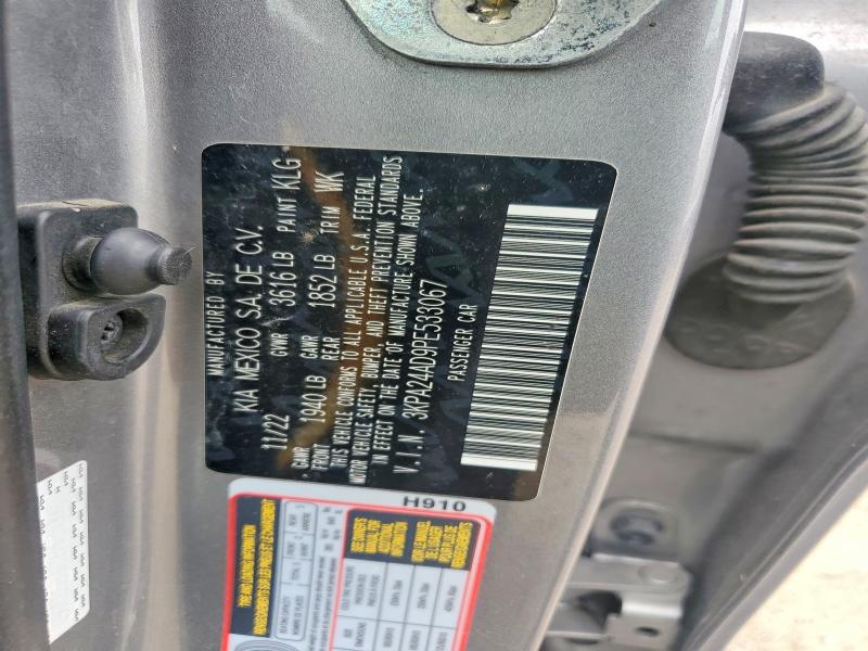 67075606 :رقم المزاد ، 3KPA24AD9PE533067 vin ، 2023 Kia Rio مزاد بيع