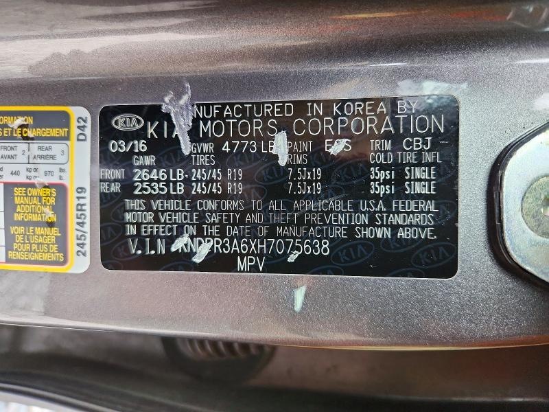 Aukcja sprzedaży 2017 Kia Sportage, vin: KNDPR3A6XH7075638, numer aukcji: 70427716