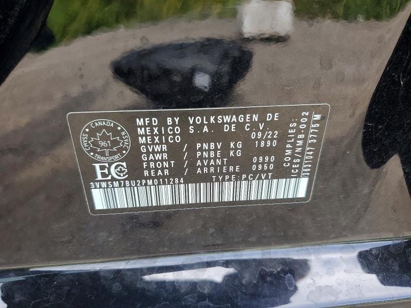 2023 Volkswagen Jetta მანქანა იყიდება აუქციონზე, vin: 3VWSM7BU2PM011284, აუქციონის ნომერი: 67323136