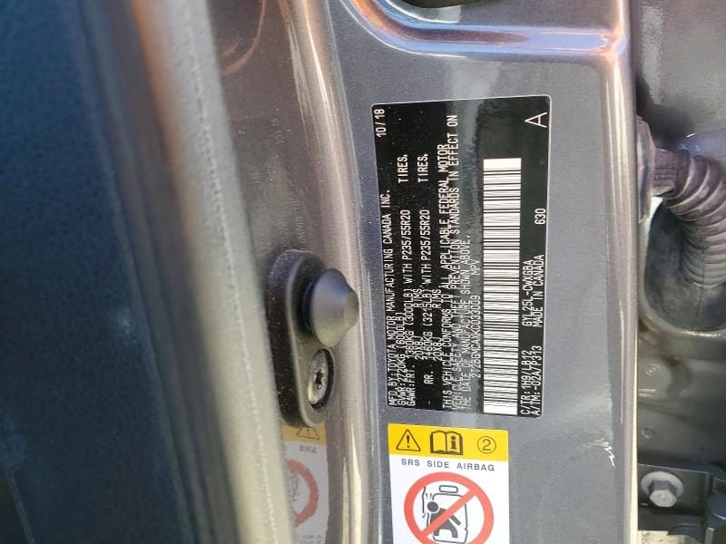 67200196 :رقم المزاد ، 2T2BGMCAXKC033009 vin ، 2019 Lexus Rx 450h مزاد بيع