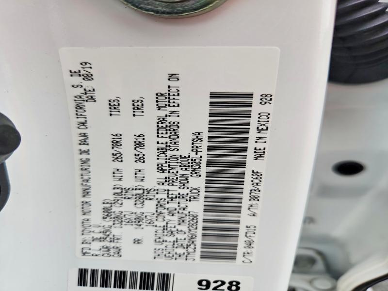 Aukcja sprzedaży 2019 Toyota Tacoma, vin: 3TMCZ5AN6KM282607, numer aukcji: 69922946