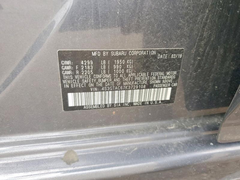Продажа на аукционе авто 2019 Subaru Impreza, vin: 4S3GTAC67K3729108, номер лота: 69493066
