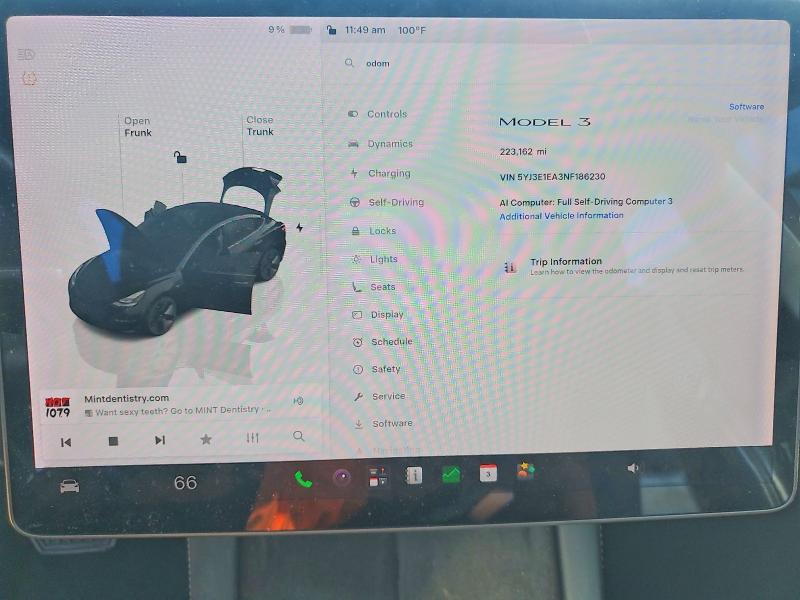 Продаж на аукціоні авто 2022 Tesla Model 3, vin: 5YJ3E1EA3NF186230, номер лоту: 67555676