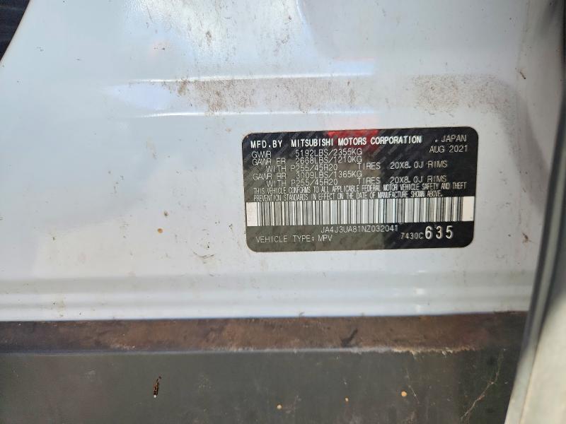Продажа на аукционе авто 2022 Mitsubishi Outlander, vin: JA4J3UA81NZ032041, номер лота: 67354206