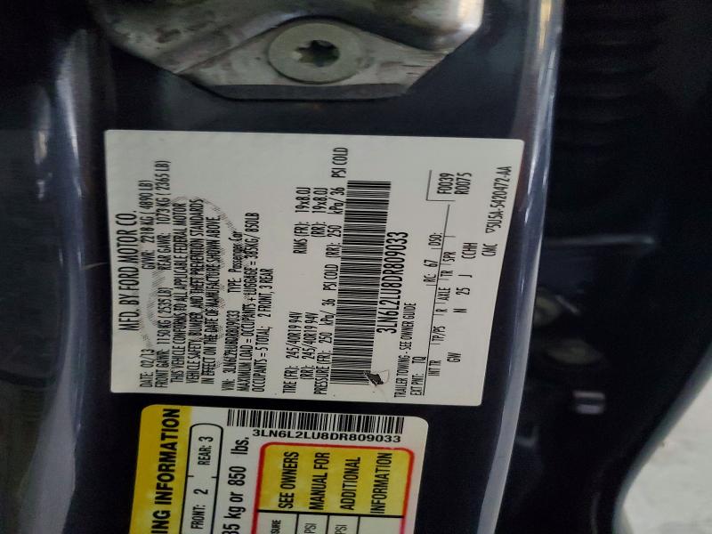 Aukcja sprzedaży 2013 Lincoln Mkz, vin: 3LN6L2LU8DR809033, numer aukcji: 67209466