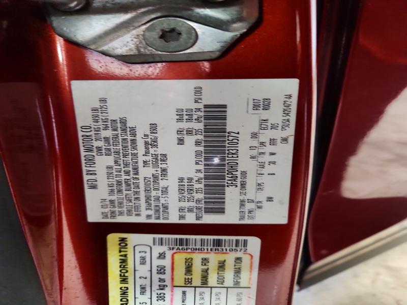 Aukcja sprzedaży 2014 Ford Fusion, vin: 3FA6P0HD1ER310572, numer aukcji: 69847696