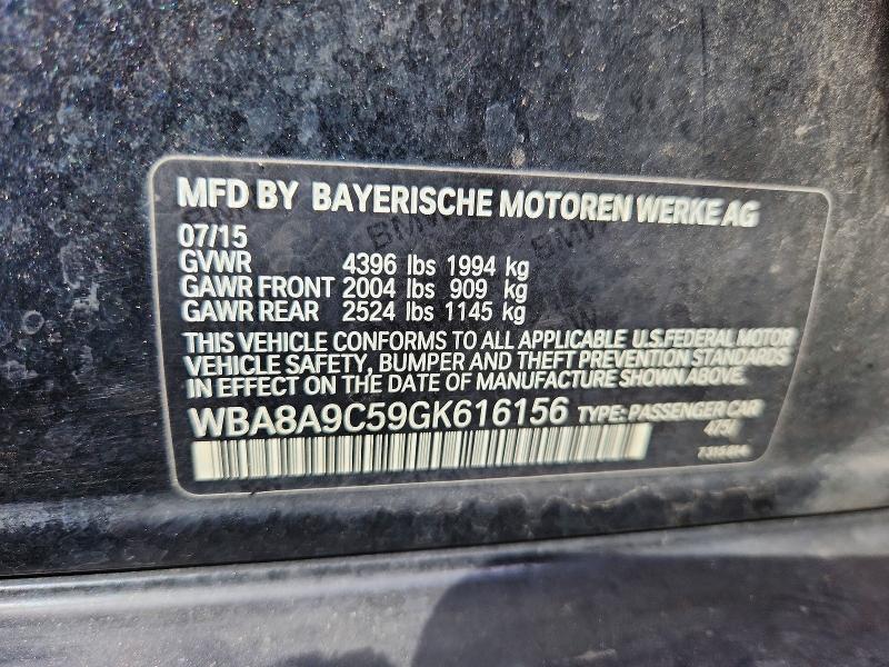 Продажа на аукционе авто 2016 Bmw 320, vin: WBA8A9C59GK616156, номер лота: 68818786
