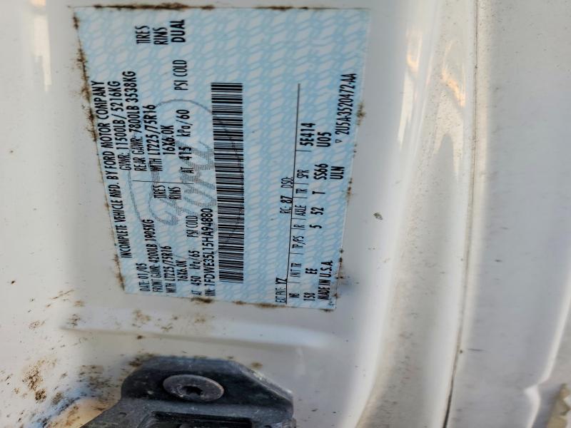 Aukcja sprzedaży 2006 Ford E350, vin: 1FDWE35L15HA94880, numer aukcji: 70317296
