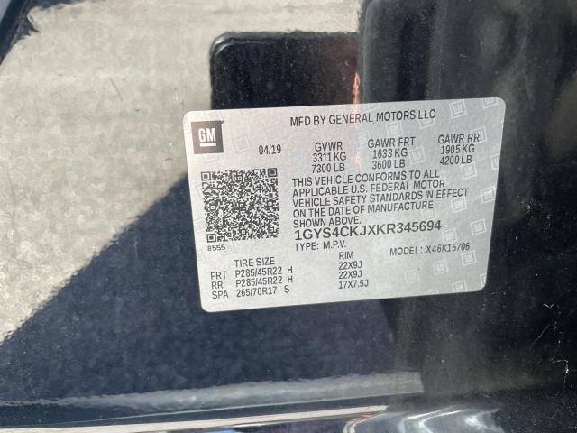 Продажа на аукционе авто 2019 Cadillac Escalade, vin: 1GYS4CKJXKR345694, номер лота: 70099926
