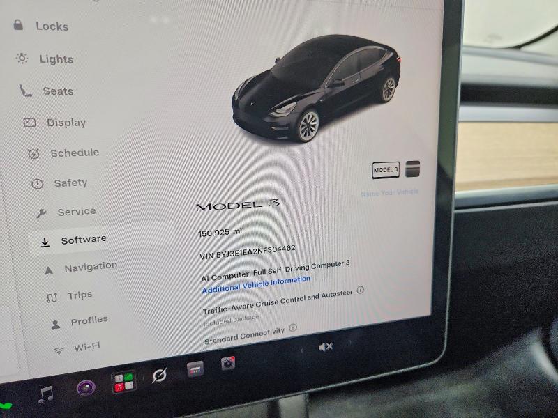 2022 Tesla Model 3 მანქანა იყიდება აუქციონზე, vin: 5YJ3E1EA2NF304462, აუქციონის ნომერი: 70726666