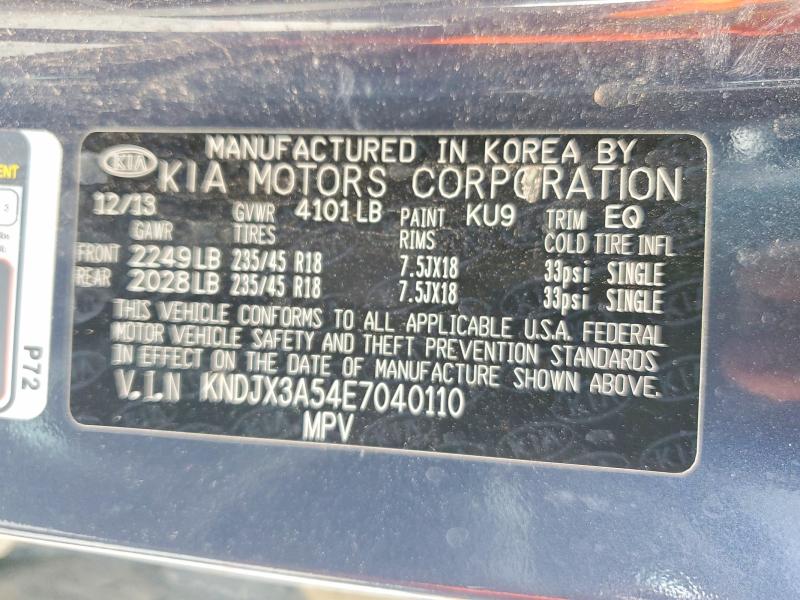 Продажа на аукционе авто 2014 Kia Soul, vin: KNDJX3A54E7040110, номер лота: 70505536