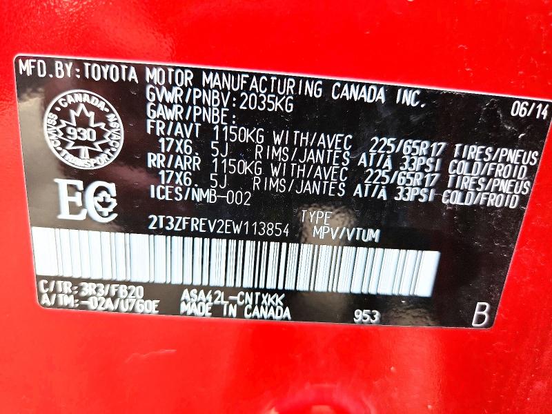 Продажа на аукционе авто 2014 Toyota Rav4, vin: 2T3ZFREV2EW113854, номер лота: 68298266