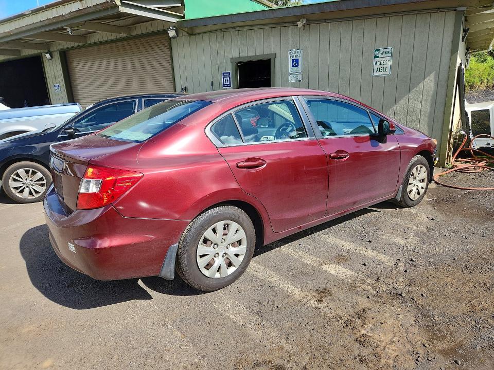 Auction sale of the 2012 Honda Civic, vin: 2HGFB2F52CH600667, lot number: 67521286