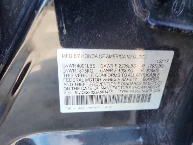 Aukcja sprzedaży 2018 Acura Ilx, vin: 19UDE2F32JA001485, numer aukcji: 69444846