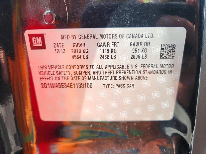 Aukcja sprzedaży 2014 Chevrolet Impala Limited, vin: 2G1WA5E34E1138166, numer aukcji: 70649556