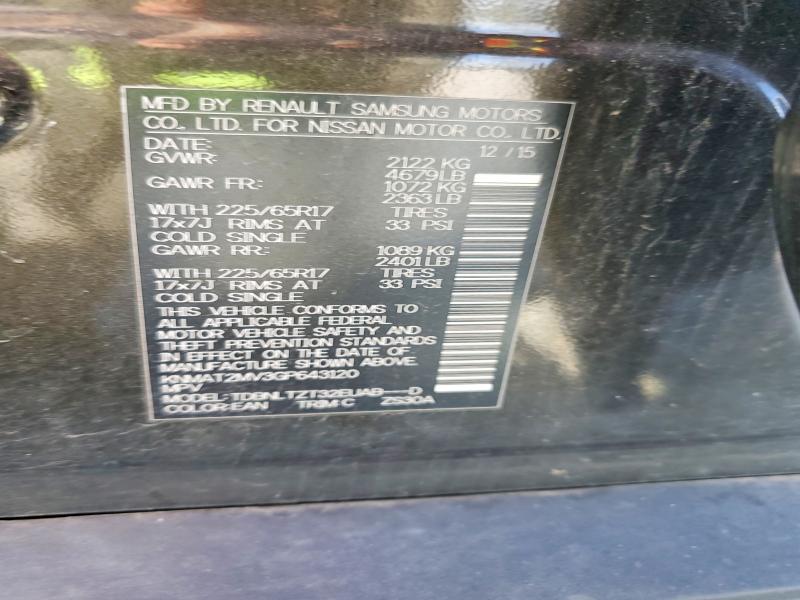 Продаж на аукціоні авто 2016 Nissan Rogue, vin: KNMAT2MV3GP643120, номер лоту: 70482086