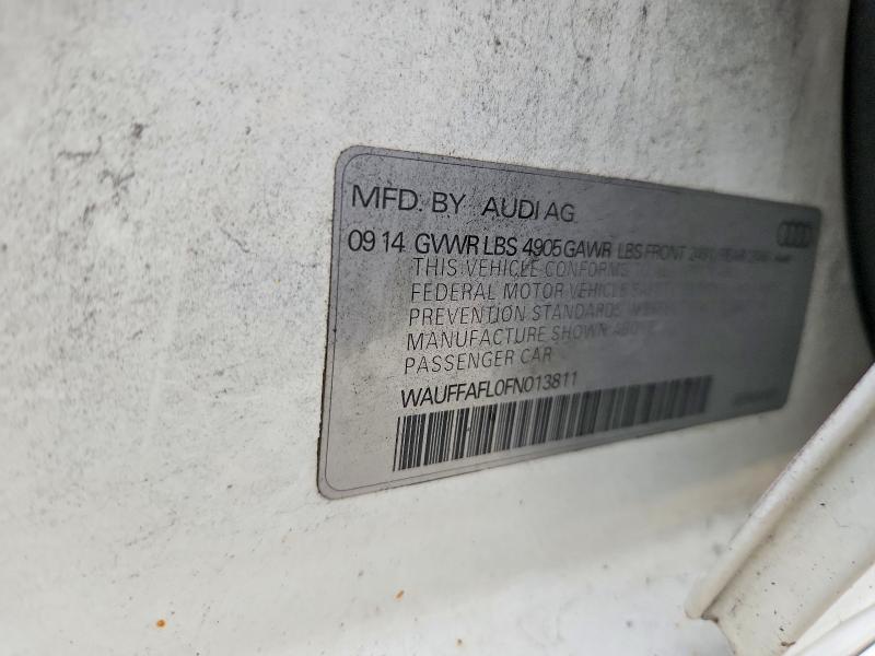 Продажа на аукционе авто 2015 Audi A4, vin: WAUFFAFL0FN013811, номер лота: 67412956