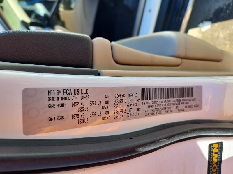 70356146 :رقم المزاد ، 1C4RJFBG8KC540389 vin ، 2019 Jeep Grand Cherokee مزاد بيع