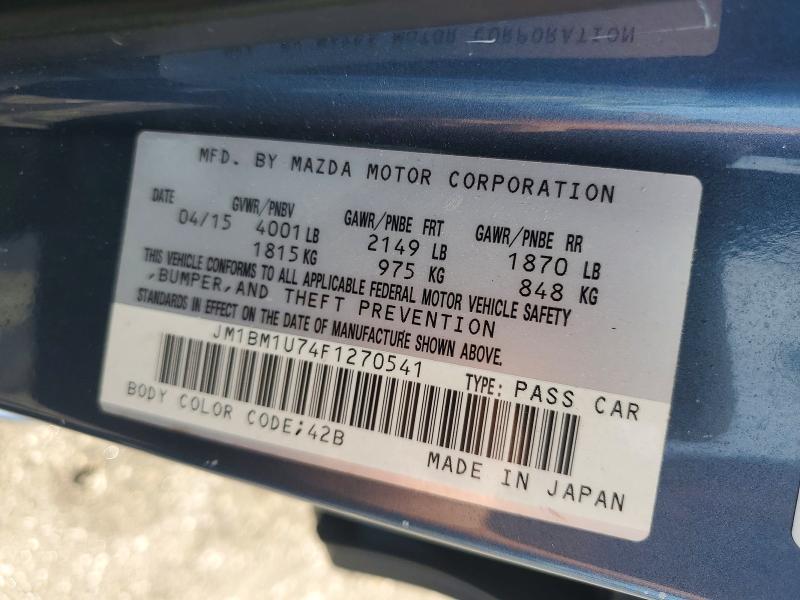 Продаж на аукціоні авто 2015 Mazda 3, vin: JM1BM1U74F1270541, номер лоту: 70858026