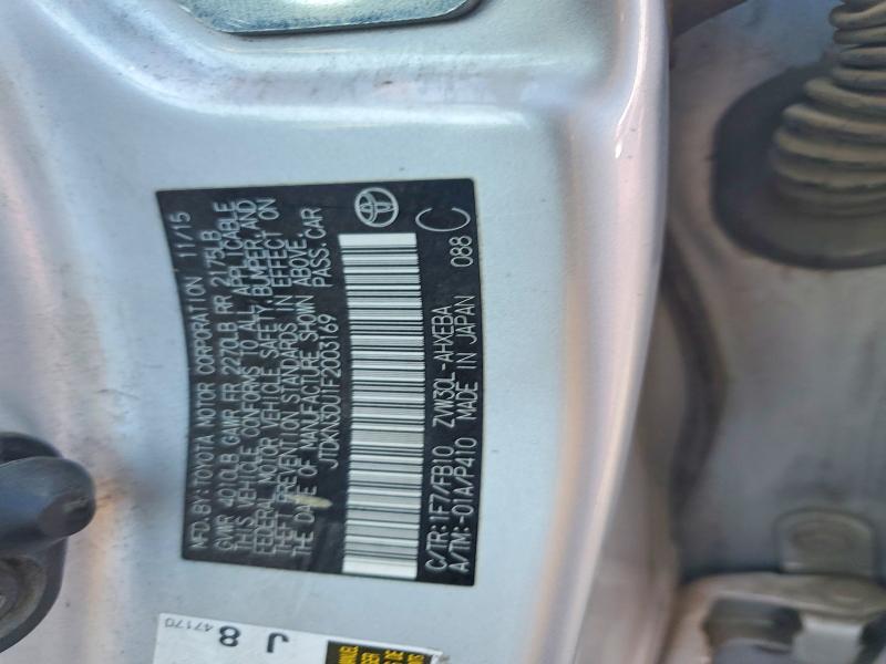 2015 Toyota Prius მანქანა იყიდება აუქციონზე, vin: JTDKN3DU1F2003169, აუქციონის ნომერი: 70254186