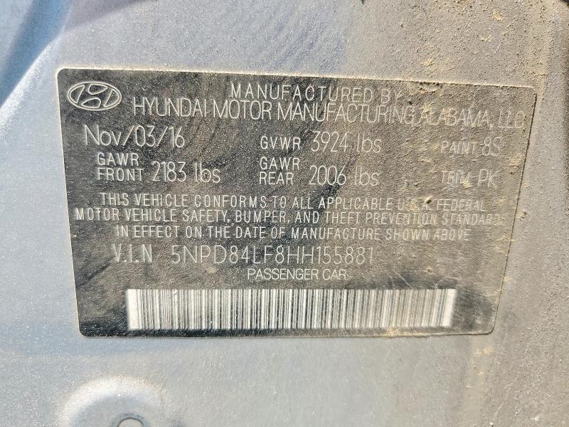 Продаж на аукціоні авто 2017 Hyundai Elantra, vin: 5NPD84LF8HH155881, номер лоту: 68586416