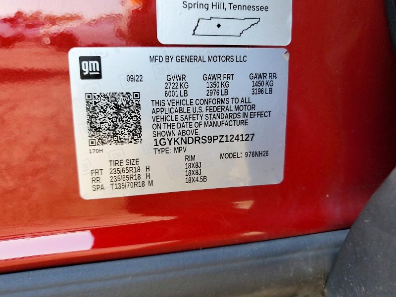 Aukcja sprzedaży 2023 Cadillac Xt5, vin: 1GYKNDRS9PZ124127, numer aukcji: 69532966