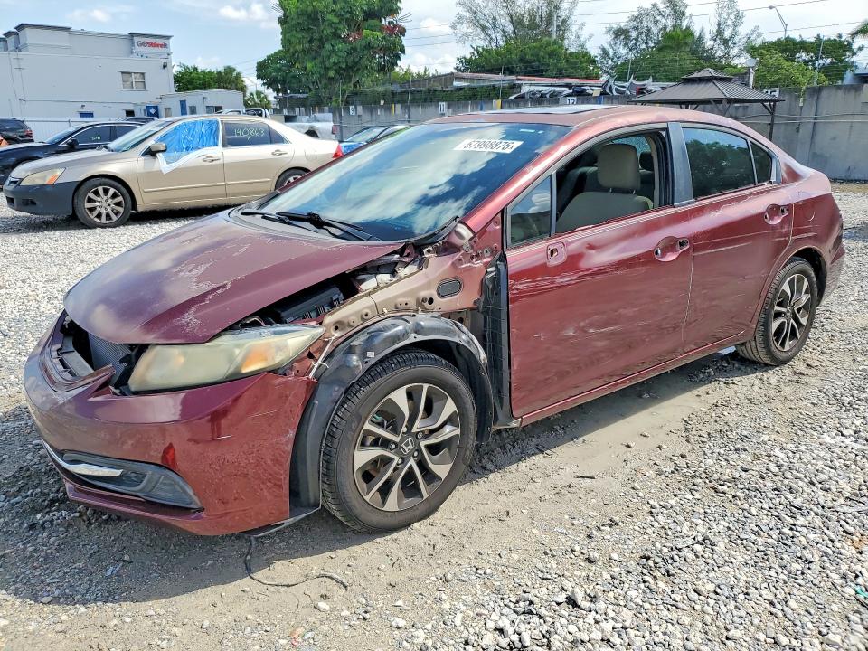 Auction sale of the 2013 Honda Civic, vin: 2HGFB2F87DH530787, lot number: 67998876
