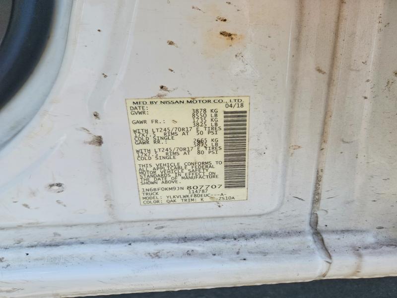 69648746 :رقم المزاد ، 1N6BF0KM9JN807707 vin ، 2018 Nissan Nv مزاد بيع