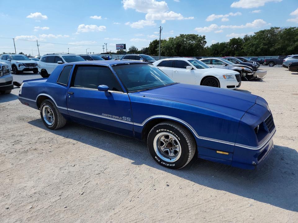 69896546 :رقم المزاد ، 1G1GZ37G8FR101020 vin ، 1985 Chevrolet Monte Carlo مزاد بيع