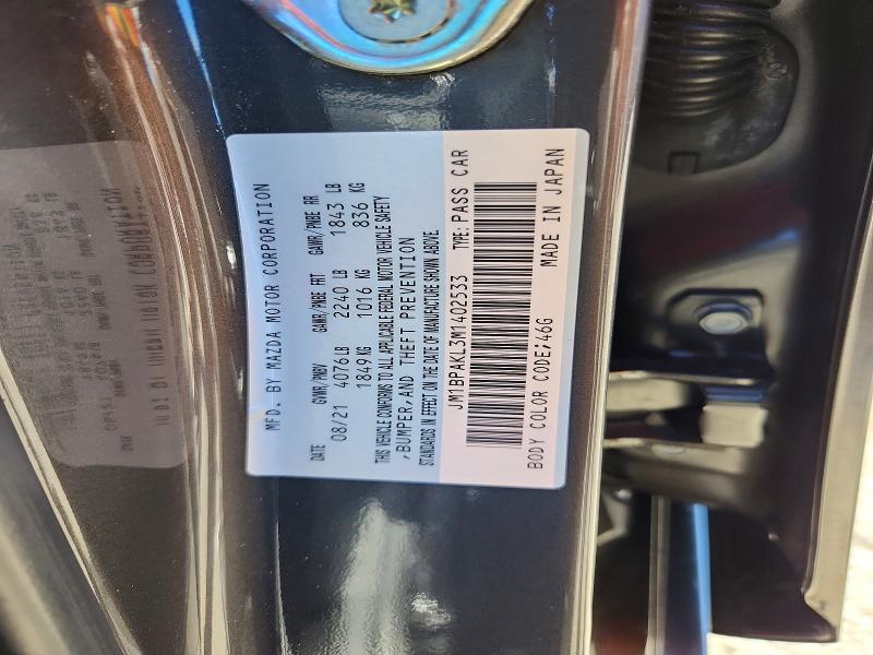 Продажа на аукционе авто 2021 Mazda 3, vin: JM1BPAKL3M1402533, номер лота: 68281506