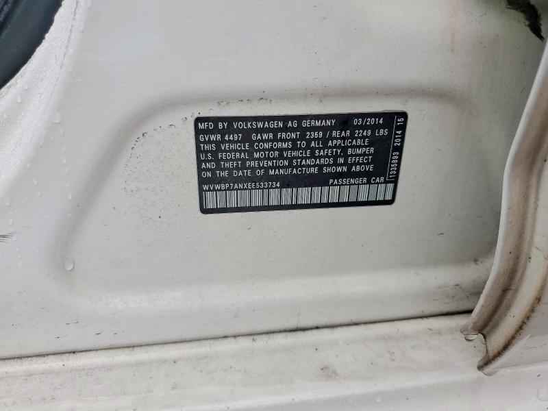 Продаж на аукціоні авто 2014 Volkswagen Cc, vin: WVWBP7ANXEE533734, номер лоту: 69746296