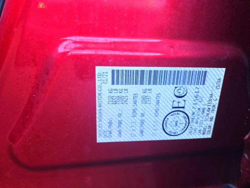 Продажа на аукционе авто 2021 Nissan Rogue, vin: 5N1AT3AB2MC715617, номер лота: 67428036