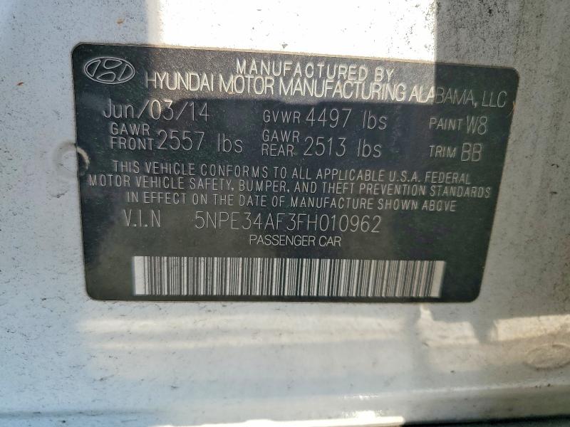 Aukcja sprzedaży 2015 Hyundai Sonata, vin: 5NPE34AF3FH010962, numer aukcji: 67548416