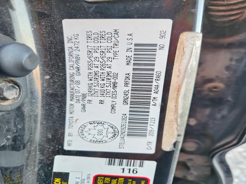 Aukcja sprzedaży 2009 Toyota Tacoma, vin: 5TELU42N09Z611824, numer aukcji: 67935336