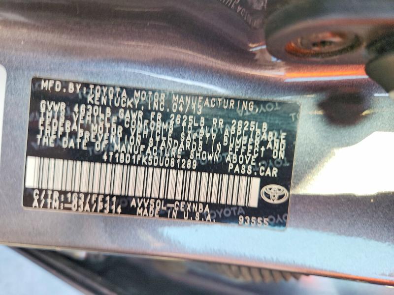 Aukcja sprzedaży 2013 Toyota Camry Hybrid, vin: 4T1BD1FK5DU081289, numer aukcji: 70340546
