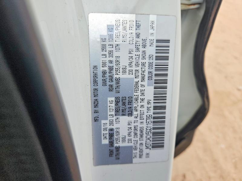 Aukcja sprzedaży 2016 Mazda Cx-9, vin: JM3TCACY5G0116789, numer aukcji: 68960746