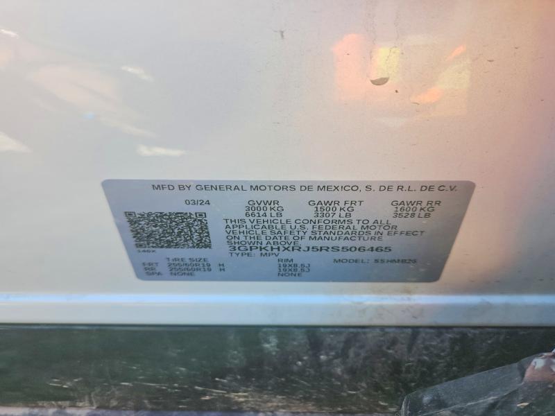 69208736 :رقم المزاد ، 3GPKHXRJ5RS506465 vin ، 2024 Honda Prologue مزاد بيع