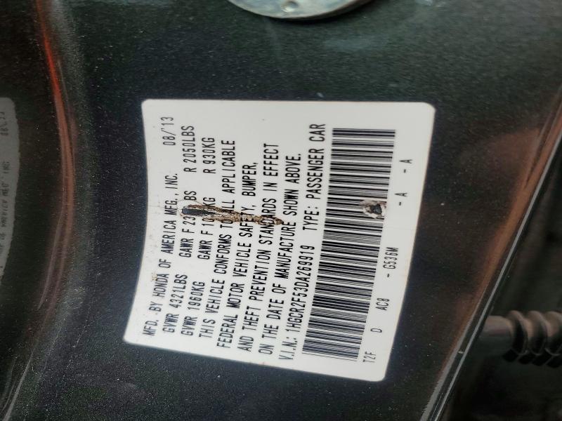 Aukcja sprzedaży 2013 Honda Accord, vin: 1HGCR2F53DA269919, numer aukcji: 67732466