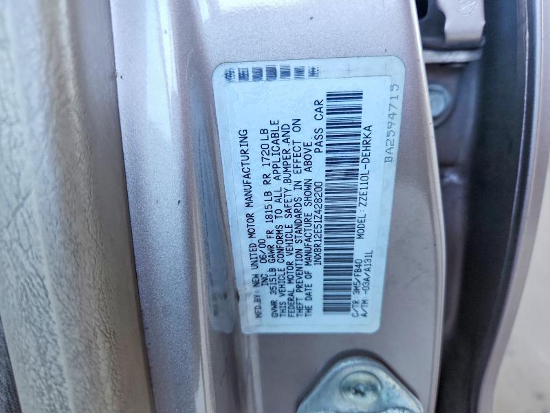 67844516 :رقم المزاد ، 1NXBR12E51Z428200 vin ، 2001 Toyota Corolla مزاد بيع