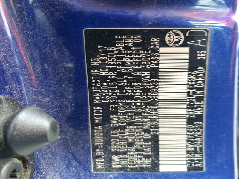 67156486 :رقم المزاد ، 2T1BURHE0JC969239 vin ، 2018 Toyota Corolla مزاد بيع