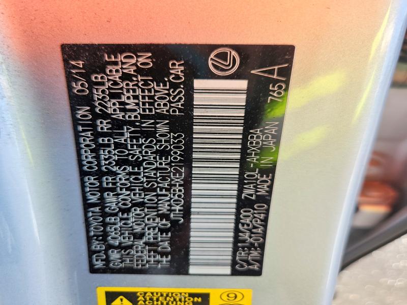 Aukcja sprzedaży 2014 Lexus Ct, vin: JTHKD5BHXE2199033, numer aukcji: 68167666