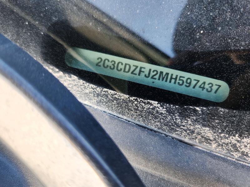 Продажа на аукционе авто 2021 Dodge Challenger, vin: 2C3CDZFJ2MH597437, номер лота: 68089396