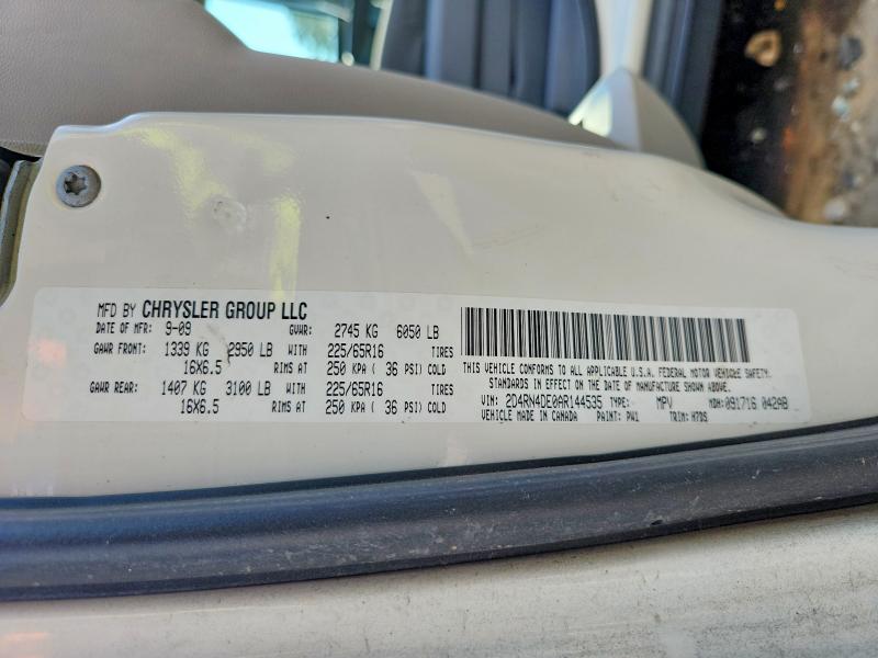 2010 Dodge Grand Caravan მანქანა იყიდება აუქციონზე, vin: 2D4RN4DE0AR144535, აუქციონის ნომერი: 69341986